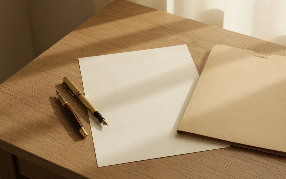 A blank bonus term sheet on a review desk
